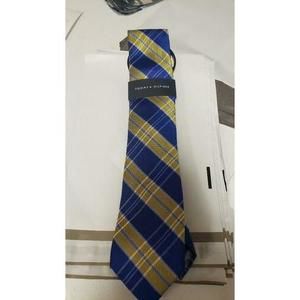 $69 Tommy Hilfiger Men's Neck Tie Vincent Plaid Skinny Silk Yellow Size One Size